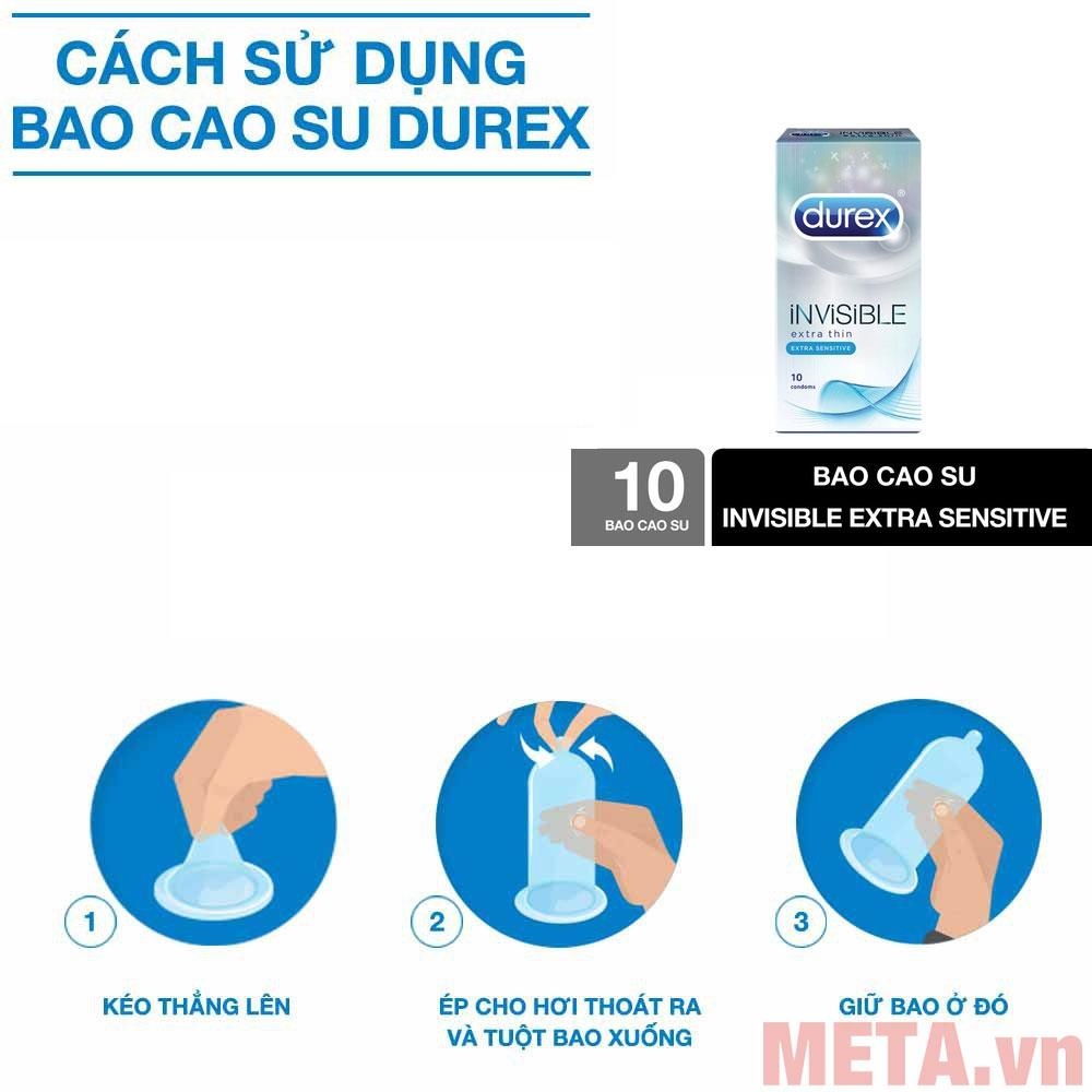 Cách sử dụng bao cao su Durex