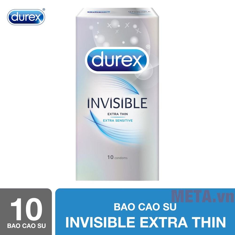 Durex Invisible Extra đóng hộp 10 gói